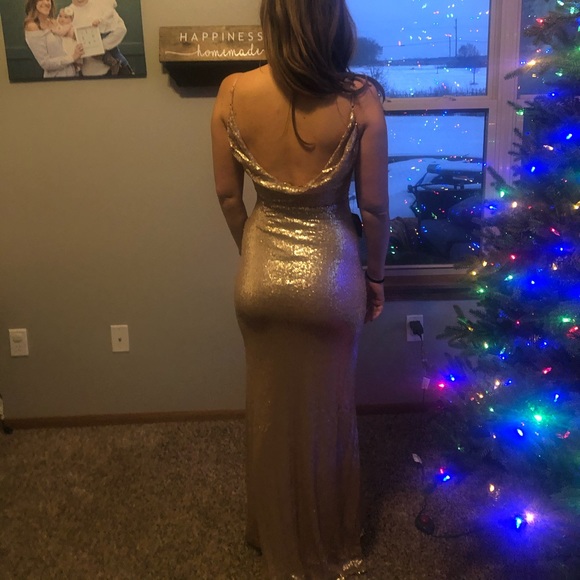 Lulus sequin gown EUC - Picture 4 of 4